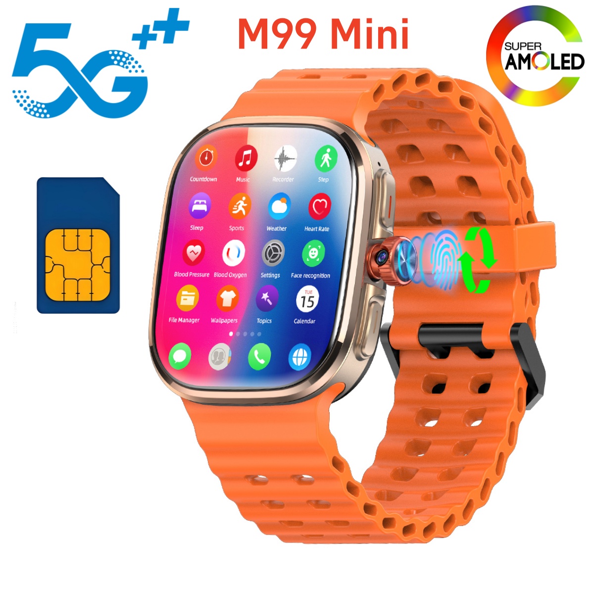 M99 Mini Smartwatch 5G Android - огляд і ціна Smartwatch Face