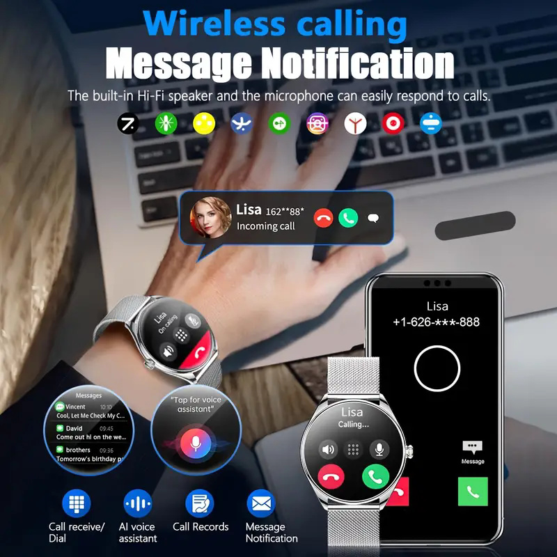 2026 New Ultra Thin Smart Watc - огляд і ціна Smartwatch Face