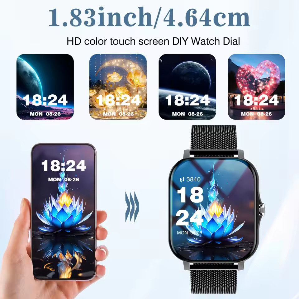 Men Women Smart Watch 1.83''Wa - огляд і ціна Smartwatch Instagram