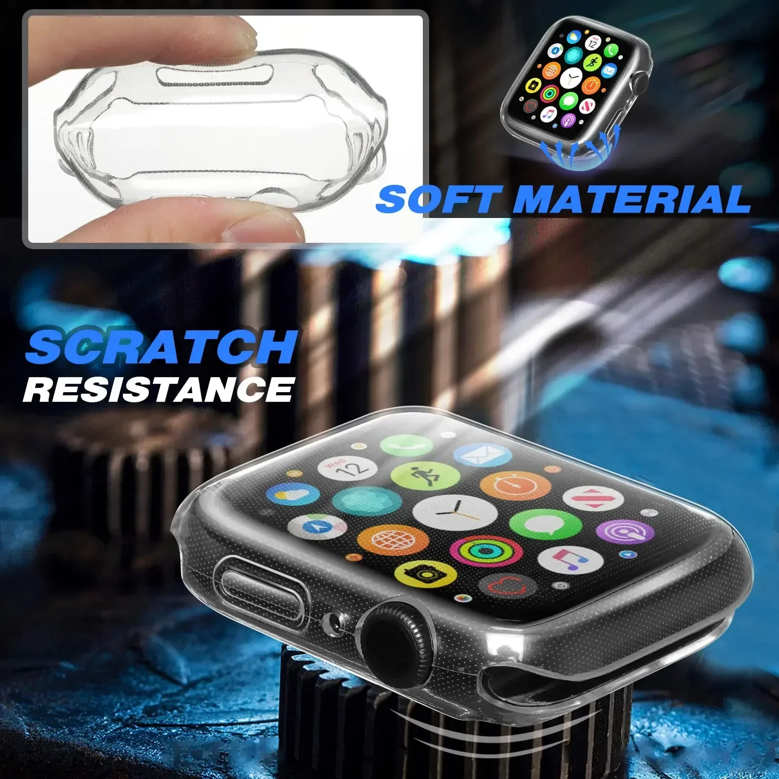 Cover For Apple Watch Case 44m - огляд і ціна Smartwatch Watch Accessories For Women