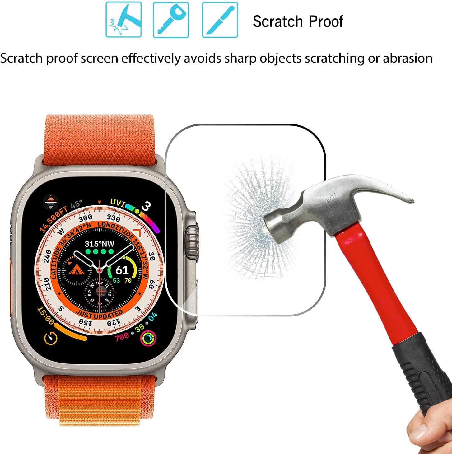 Tempered Glass for Apple Watch - огляд і ціна Watch Case Bumper