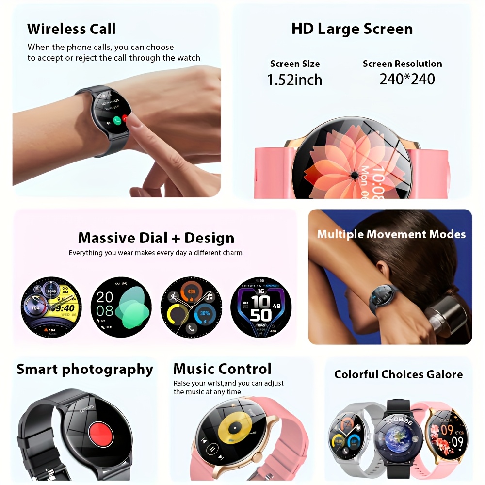 LAXASFIT 2026 Smart Watch 1.52 - огляд і ціна Smartwatch Face