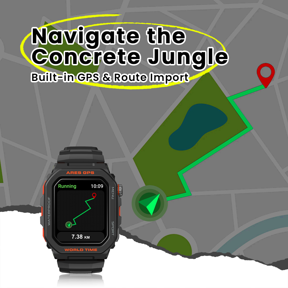 New Zeblaze Ares GPS Smart Wat - огляд і ціна Smartwatch Face