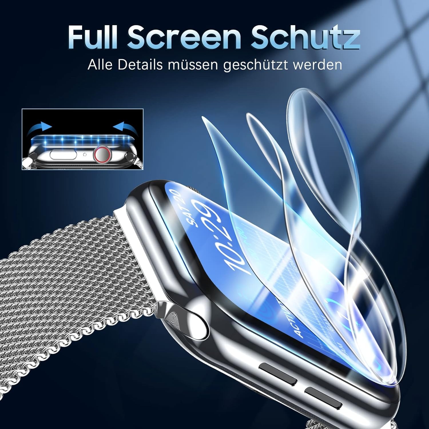 5PCS Hydrogel Film for Apple W - огляд і ціна Watch Case Bumper