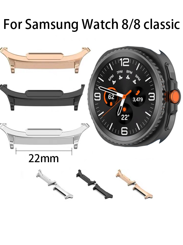 22mm WatchBand Connector for s - огляд і ціна Smartwatch Watch Accessories